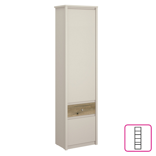 Regál, kašmír/dub evoke, KAROS 2D1S