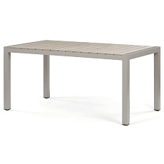 Zahradní stůl 162x90cm, hliník, polywood, béžová, AZT-S1514 CRM
