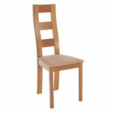 Jídelní židle, světlehnědá/dub medový, FARNA