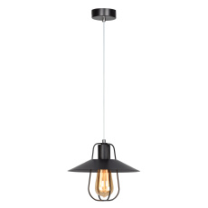 Visící lampa, černá/kov, TINAN Visící lampa, černá/kov, TINAN