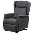 Polohovací křeslo, elektrické kabelové ovládání, šedá, látka, TV-1190 GREY2