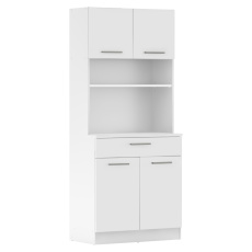 Čtyřdveřový kredenc, bílá, DOMIS NEW Čtyřdveřový kredenc, bílá, DOMIS NEW