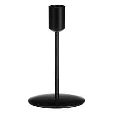 Svícen kovový - na kónickou svíčku, výška 14 cm, černý Svícen kovový - na kónickou svíčku, výška 14 cm, černý