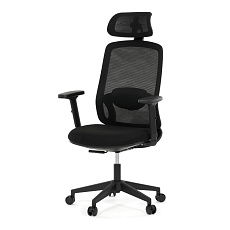 Kancelářská židle, synchronní mechanismus, černá síťovina, KA-S2176 BK