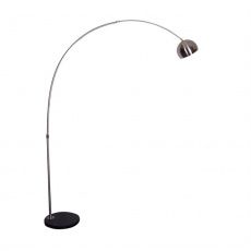 Oblouková lampa, nerezová ocel / černý mramor, CINDA TYP 15 Oblouková lampa, nerezová ocel / černý mramor, CINDA TYP 15