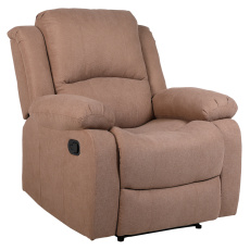 Relaxační polohovací křeslo, hnědá látka, ASKOY NEW Relaxační polohovací křeslo, hnědá látka, ASKOY NEW