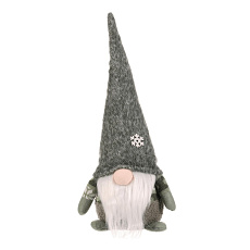 Skřítek - látková figurka, barva zeleno-bílá