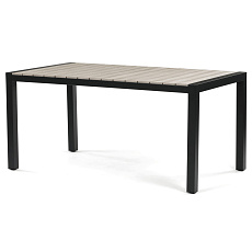 Zahradní stůl 160x90cm, hliník, polywood, černá, AZT-S1514 BK Zahradní stůl 160x90cm, hliník, polywood, černá, AZT-S1514 BK