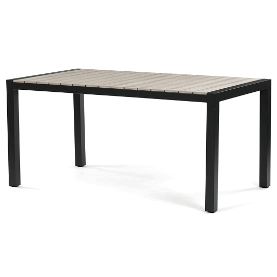 Zahradní stůl 160x90cm, hliník, polywood, černá, AZT-S1514 BK Zahradní stůl 160x90cm, hliník, polywood, černá, AZT-S1514 BK