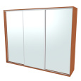 NÁBYTEK MIKULÍK s.r.o. FLEXI 3 - šatní skříň 3x zrcadlo, 240/260/280/300 x 220/240cm Šířka: 300cm, Výška: 240cm, Dekor: olše