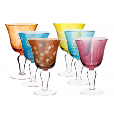 Sklenice na víno, set 6 ks, 350 ml, mix barev, GAIRA TYP 2 Sklenice na víno, set 6 ks, 350 ml, mix barev, GAIRA TYP 2
