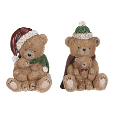 Medvěd s medvídětem - polyresinová figurka, mix 2, cena za 1 ks Medvěd s medvídětem - polyresinová figurka, mix 2, cena za 1 ks