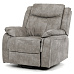 Polohovací křeslo, elektrické zabudované ovládání, šedá, látka vintage, TV-Q8668 GREY3