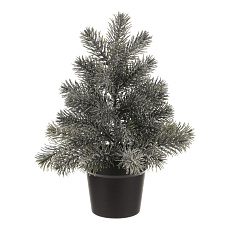 Stromek v květináči - 40 cm, umělý smrček, zelený, jemně ojíněný Stromek v květináči - 40 cm, umělý smrček, zelený, jemně ojíněný