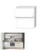 Skříňka horní dvoudveřová, bílý vysoký lesk HG, LINE WHITE