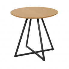 Příruční stolek, dub / černá, DELIK