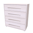 NÁBYTEK MIKULÍK s.r.o. ELITE XL - komoda, 60 až 90 × 86 × 36/43cm Šířka: 80cm, Hloubka: 43cm, Dekor: modřín latté