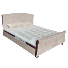 Postel s úložným prostorem, 180x200, šedohnědá Taupe Velvet látka, BARETO Postel s úložným prostorem, 180x200, šedohnědá Taupe Velvet látka, BARETO