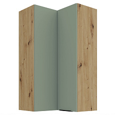 Horní rohová skříňka, aquamarine/dub artisan, ARSANY 60x60 GN-108 2F