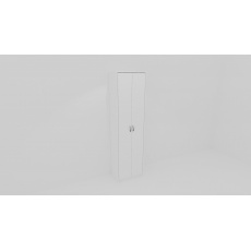 Předsíňová stěna KAMILA - č. 1 - šatní skříň - bílá struktura