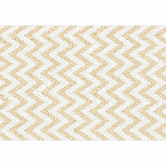 Koberec, béžovo-bílá vzor, 67x120, ADISA TYP 2