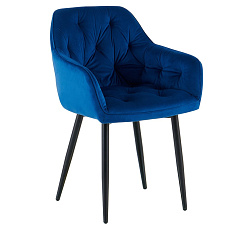 Designové křeslo, modrá Velvet  látka, FEDRIS 2 NEW