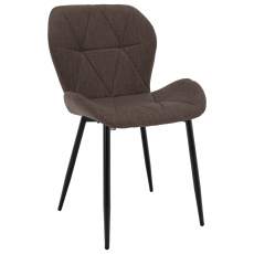 Jídelní židle, hnědá/černá, MAKENA TYP 2