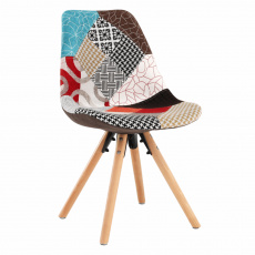 Jídelní židle, patchwork barevná, GLORIA Jídelní židle, patchwork barevná, GLORIA
