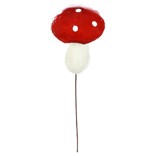 Houba na drátku - muchomůrka, cena za balení (10 ks) Houba na drátku - muchomůrka, cena za balení (10 ks)