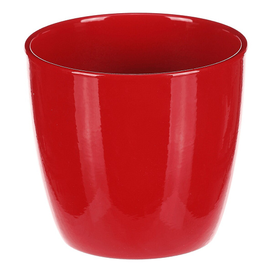 Obal na květiny - terakota, pr. 12 cm, barva červená Obal na květiny - terakota, pr. 12 cm, barva červená
