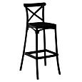 Barová židle, stohovatelná, černá, SAVITA TYP 2