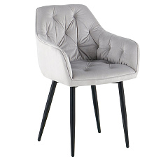 Designové křeslo, světlešedá Velvet  látka, FEDRIS 2 NEW