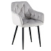 Designové křeslo, světlešedá Velvet  látka, FEDRIS 2 NEW