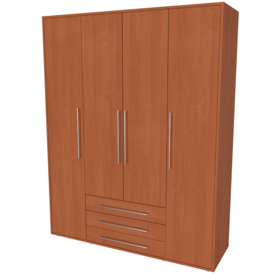 NÁBYTEK MIKULÍK s.r.o. ELITE XL - šatní skříň, 161x51x205cm Dekor: olše