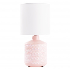 Stolní lampa, bílá / růžová, OFRED Stolní lampa, bílá / růžová, OFRED