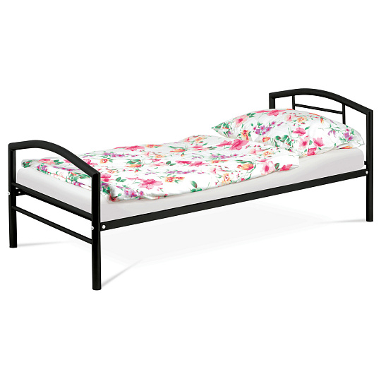 Jednolůžková postel 94x207cm, kov, černá, BED-1900 BK Jednolůžková postel 94x207cm, kov, černá, BED-1900 BK