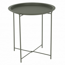 Příruční stolek s odnímatelnou tácem, šedozelená, RENDER