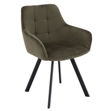 Designové křeslo, zelená Velvet/černá, PETIN Designové křeslo, zelená Velvet/černá, PETIN