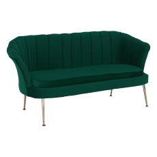 Luxusní pohovka, 2,5-sed, smaragdová Velvet/zlatá, styl Art-deco, NOBLIN NEW Luxusní pohovka, 2,5-sed, smaragdová Velvet/zlatá, styl Art-deco, NOBLIN NEW