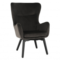 Designové křeslo, šedohnědá TAUPE Velvet látka, TENAL Designové křeslo, šedohnědá TAUPE Velvet látka, TENAL
