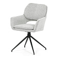 Jídelní židle, krémová, látka bouclé, DCH-T1156 CRM2