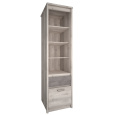 Otevřený regál 1D1S, kaštan nairobi/onyx, JESI NEW