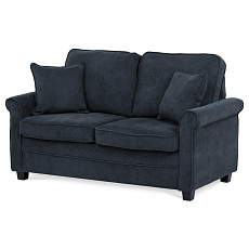 Dvoumístná pohovka, modrá, manšestrová látka, ASB-4170 BLUE2
