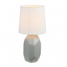 Keramická stolní lampa, šedá, QENNY TYP 2 Keramická stolní lampa, šedá, QENNY TYP 2