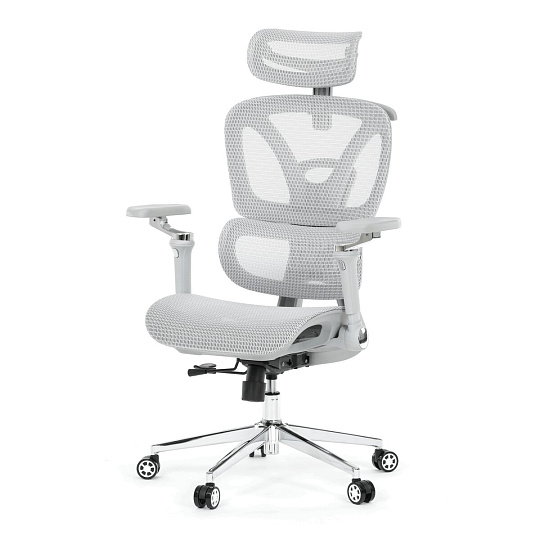 Kancelářská židle, synchronní mechanismus, šedá síťovina, KA-B2361 GREY