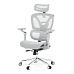 Kancelářská židle, synchronní mechanismus, šedá síťovina, KA-B2361 GREY