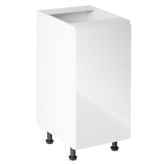 Spodní skříňka, bílá / bílá extra vysoký lesk, pravá, AURORA D40 Spodní skříňka, bílá / bílá extra vysoký lesk, pravá, AURORA D40