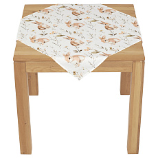 Ubrus - zajíci a květiny, 100 % polyester, 80 x 80 cm