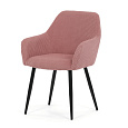 Jídelní židle, růžová, manšestrová látka, DCH-V4009 PINK6