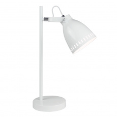 Stolní lampa, bílá / kov, AIDEN TYP 1 Stolní lampa, bílá / kov, AIDEN TYP 1